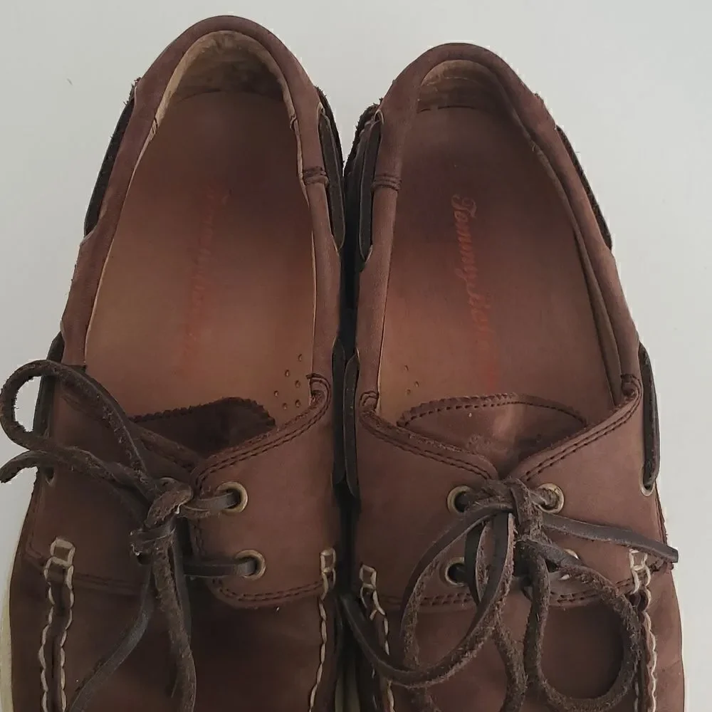 Tommy Bahama Arlington Boat Brown Leather Shoes Men’s Sz 11.5 M